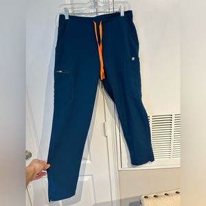 Figs Yola Skinny Scrub Pants in Deep Reef